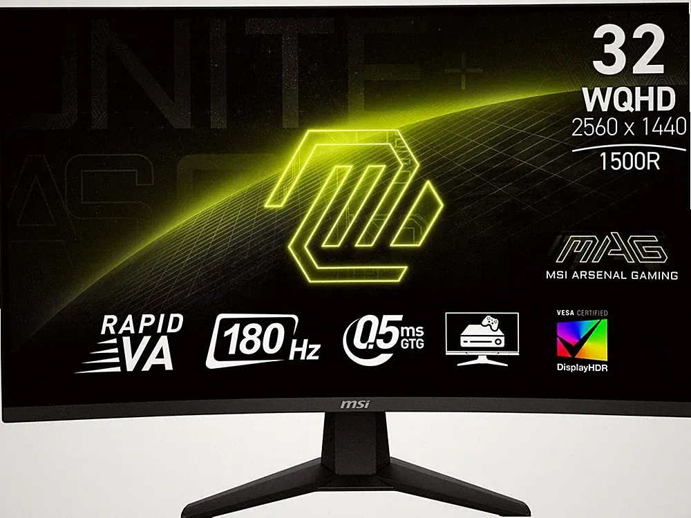 MSI MAG 32CQ6F 32" WQHD 2K 0.5ms 180 Hz Anti-glare Curved Panel Gaming Monitor