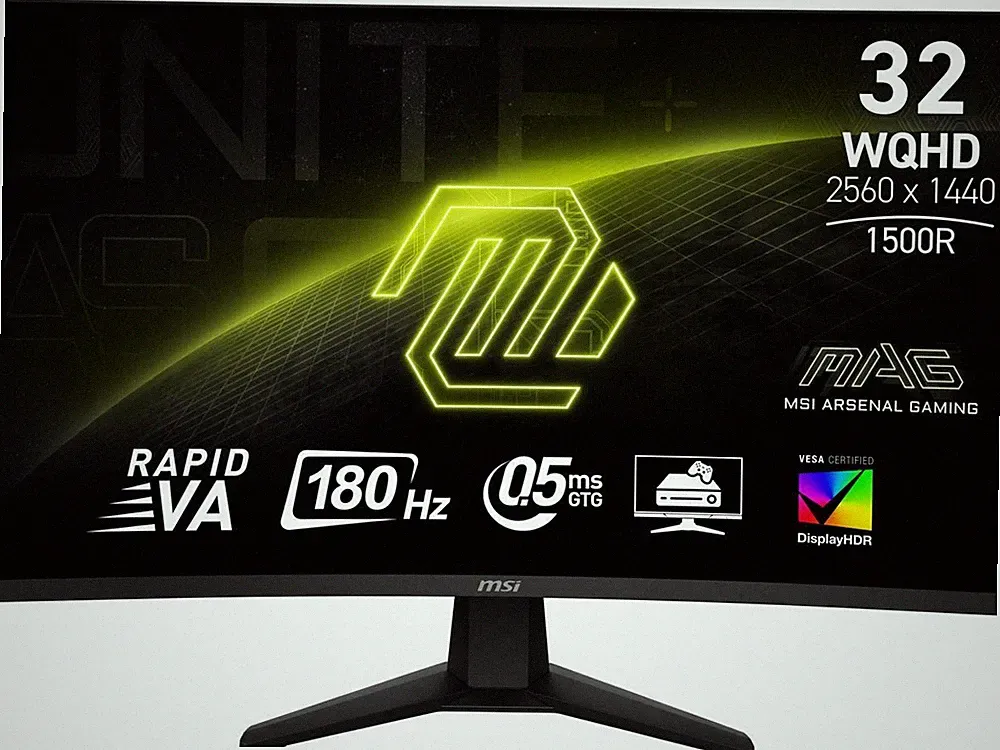MSI MAG 32CQ6F 32" WQHD 2K 0.5ms 180 Hz Anti-glare Curved Panel Gaming Monitor