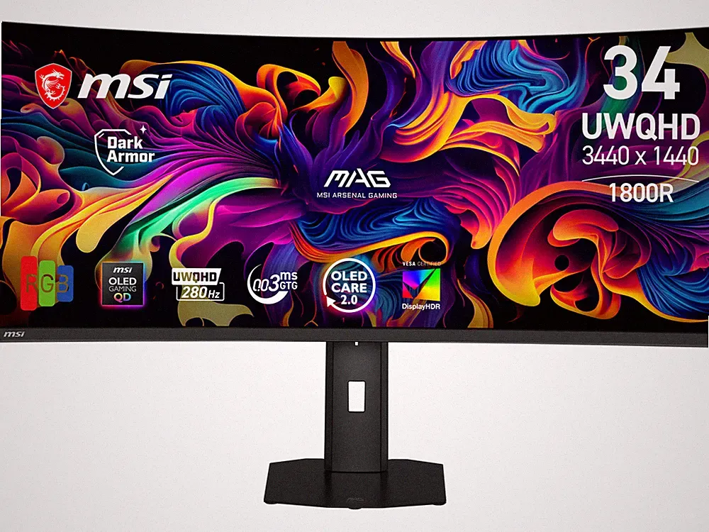 MSI MAG 341CQP QD-OLED X28 34.18" UWQHD 300 nits 0.03ms 280Hz Gaming Monitor