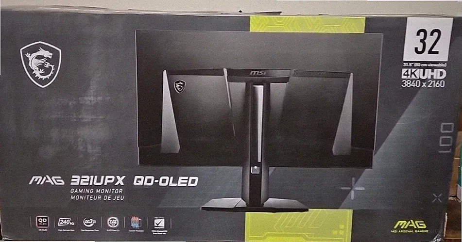 MSI MAG QD-OLED 32" 4K UHD QUANTUM DOT OLED GAMING MONITOR 321UPX - BLACK-sw2