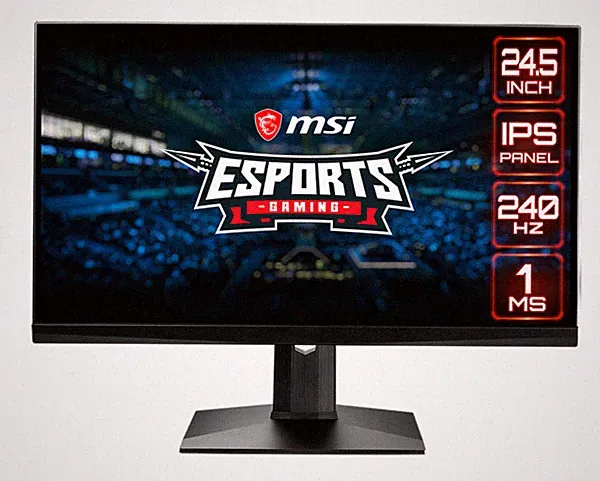 MSI MAG251RX 24.5" 1920x1080 1ms 240Hz GSync IPS Monitor Certified Refurbished