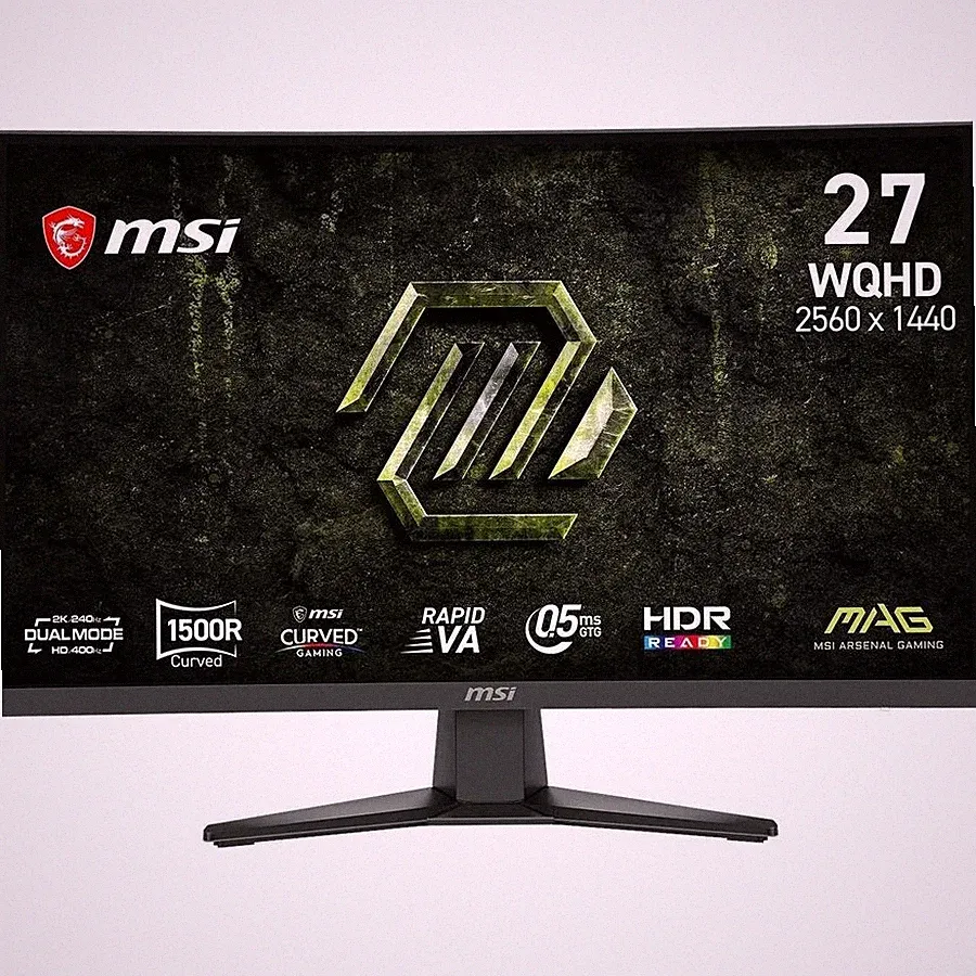 MSI MAG275CQDFX24 27" Gaming Monitor 2560x1440 400Hz Black