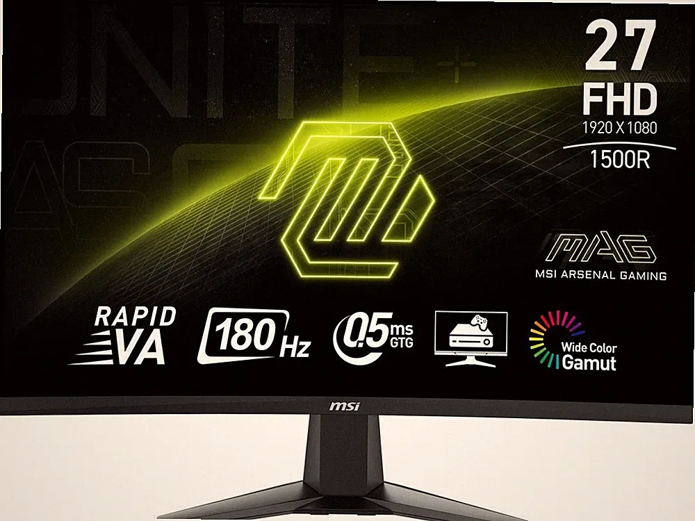 MSI MAG27C6F 27" FHD Curved Gaming Monitor 180Hz Black