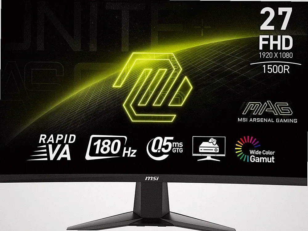 MSI MAG27C6F 27" FHD Curved Gaming Monitor 180Hz Black
