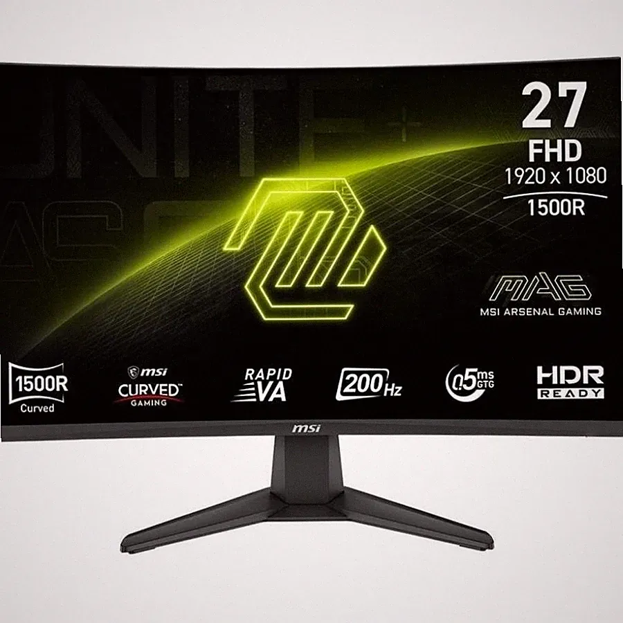 MSI MAG27C6FE20 MAG 276CF E20 27" FHD 200Hz Curved Gaming Monitor