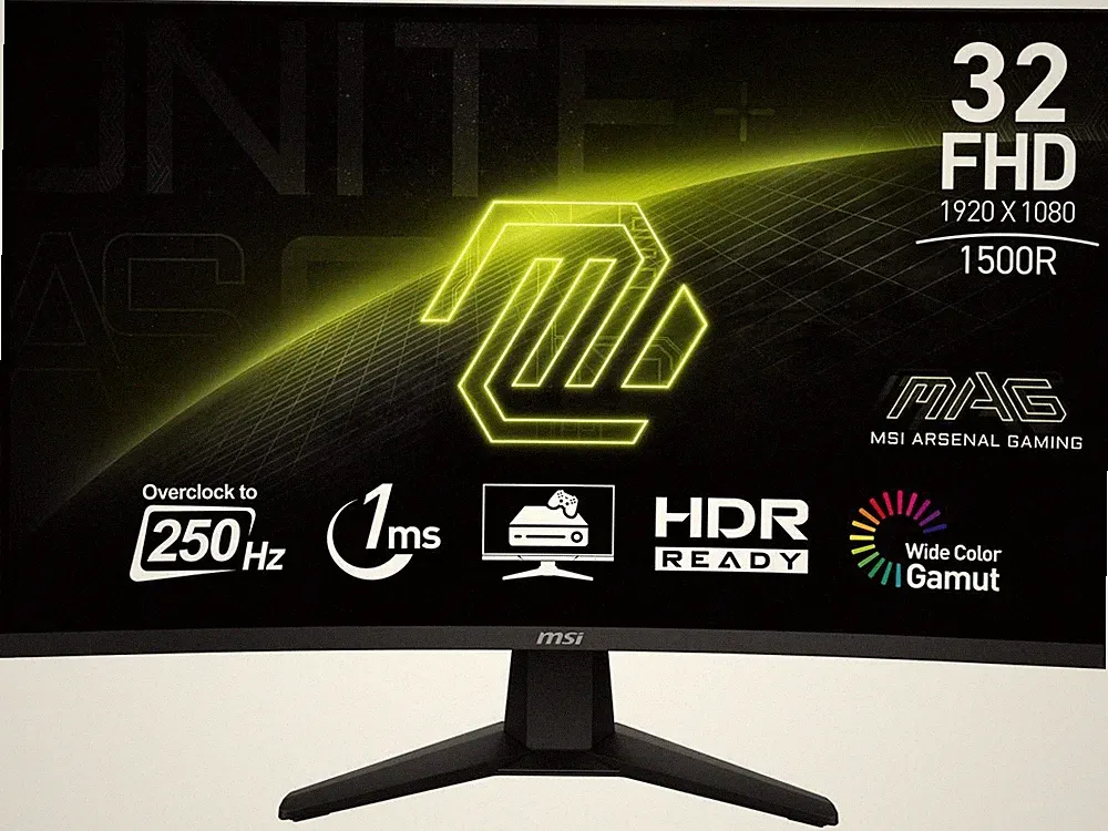 MSI MAG32C6X 32" FHD Curved Gaming Monitor 250Hz Black