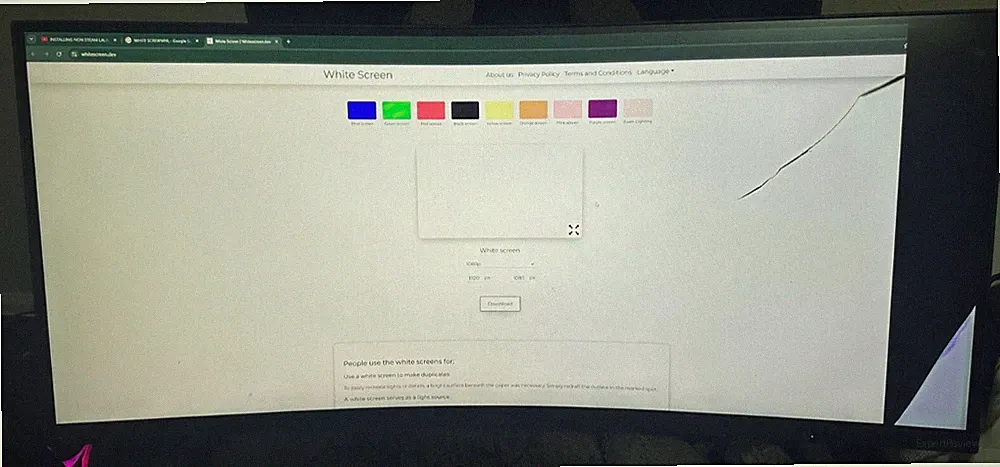 MSI MAG342CQ 34 3440x1440 1ms 144Hz CurveMonitor Working Damaged Screen & mount