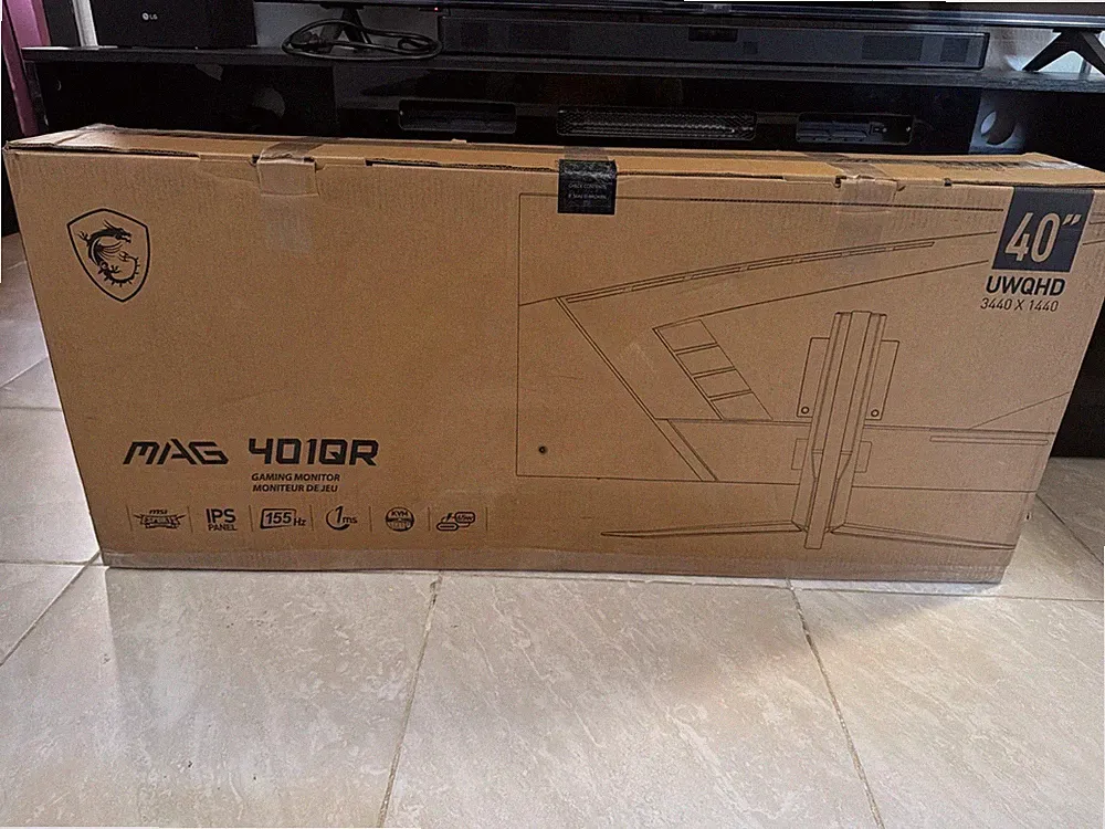MSI MAG401QR, 40" gaming monitor, 3440 x 1440 (UWQHD), IPS, 155Hz, FreeSync Pre