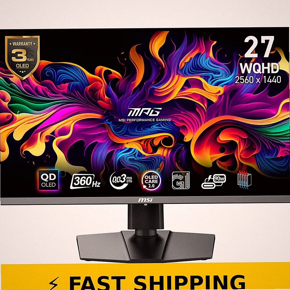 MSI MPG 271QRX QD-OLED 27" Gaming Monitor - 2560 x 1440, 360Hz, Black