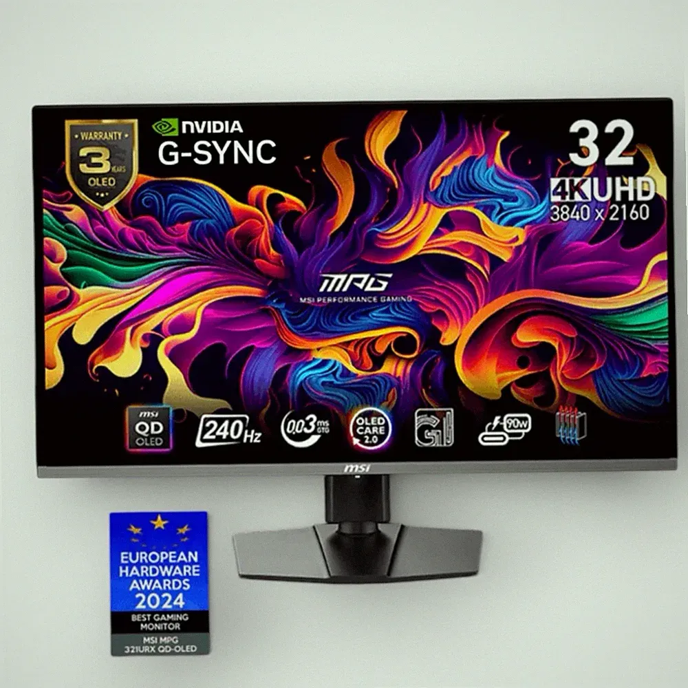 MSI MPG 321URX QD-OLED 32” 4K UHD 240Hz Gaming Monitor New Sealed Read