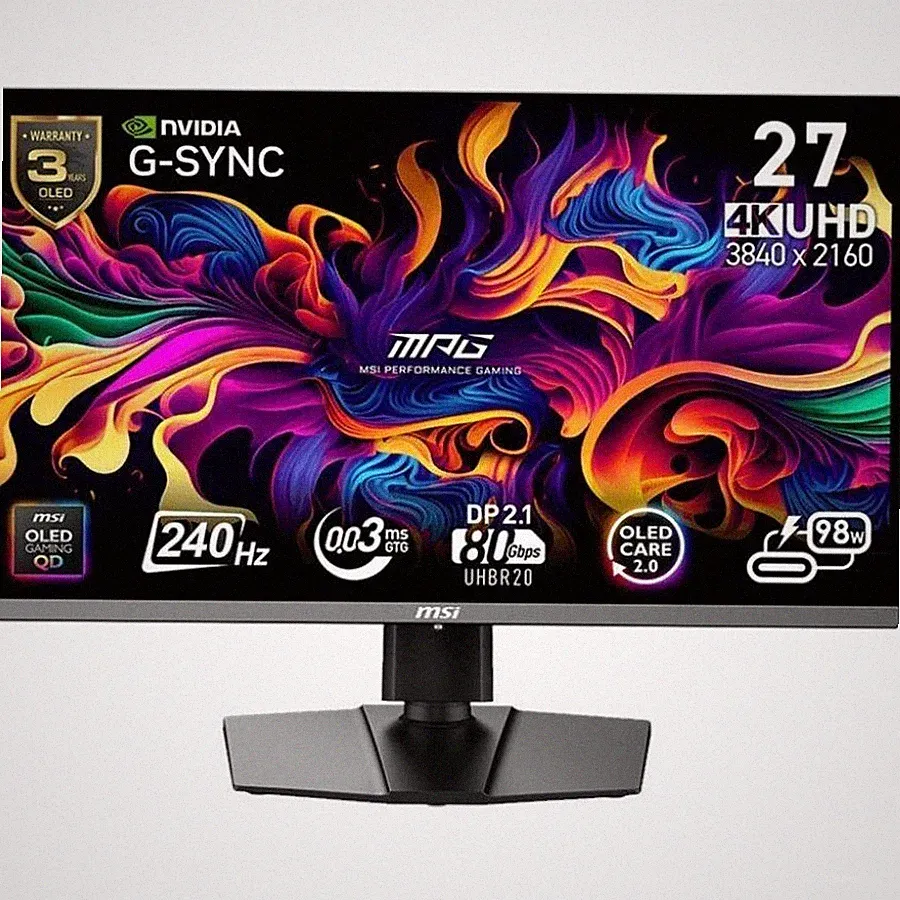 MSI MPG 322URX QD-OLED UHD 240Hz 27 inch Gaming Monitor