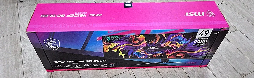 MSI MPG 491CQP QD-OLED 49-inch Curved Ultrawide 5120x1440 144Hz Open Box