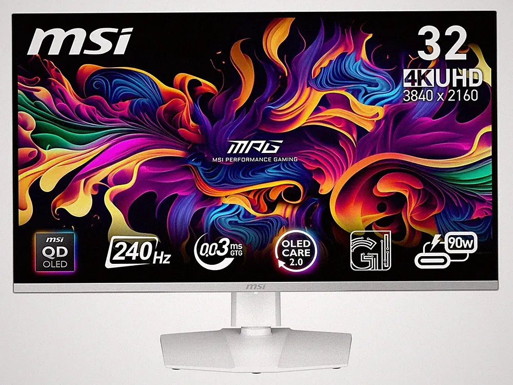 MSI MPG321URXWQDOLED 32" 4K UHD Gaming OLED Monitor 240Hz