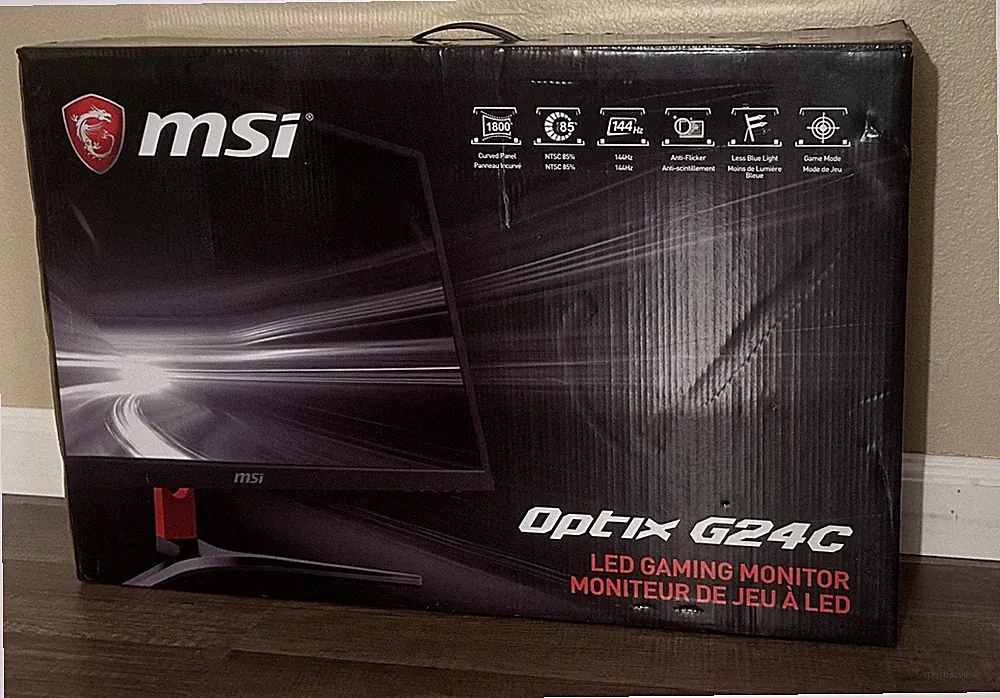 MSI Optix G24C 23.6" Curved LED Gaming Monitor 144Hz 1ms 1080p read description