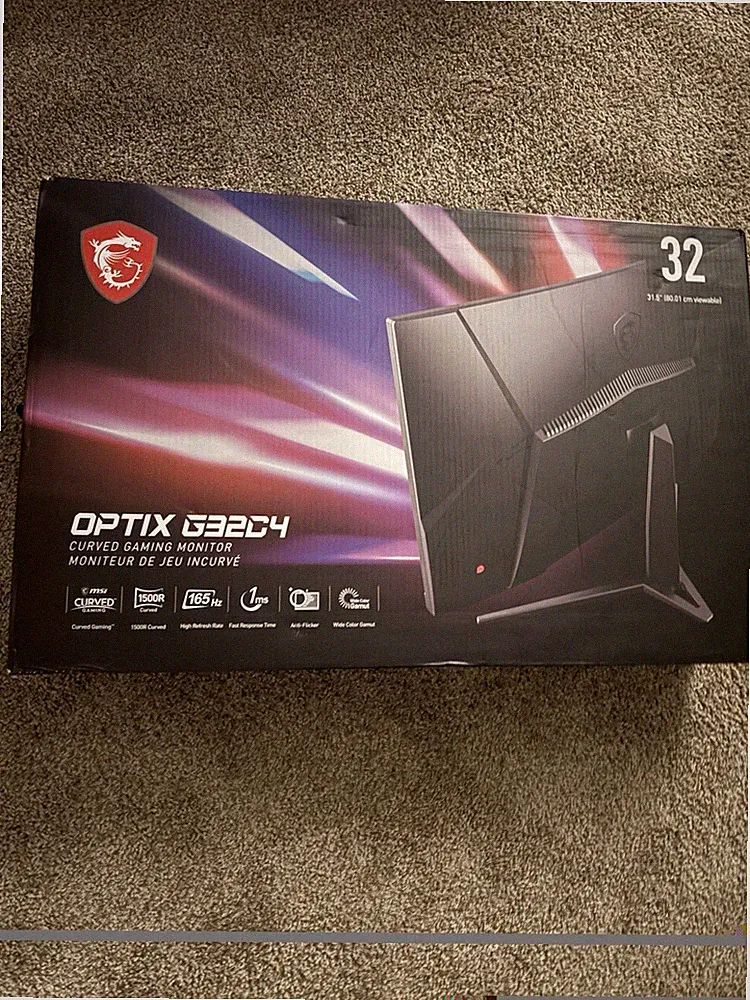 MSI Optix G32C4 32" Curved Gaming Monitor 165Hz 1ms FHD DP HDMI
