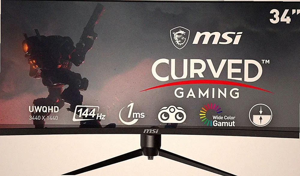 MSI Optix MAG342CQR 1500R Curvature 21:9 Aspect Ratio Narrow Bezel 1Ms 3440 X 14