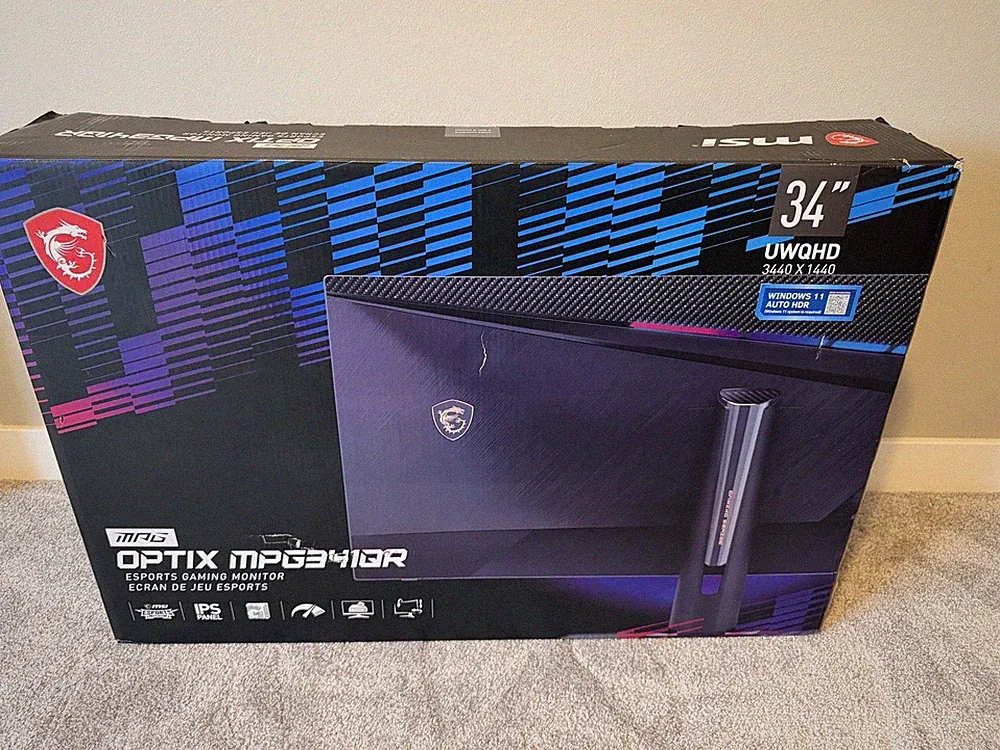 MSI Optix MPG341QR 34" UWQHD LED Gaming Monitor