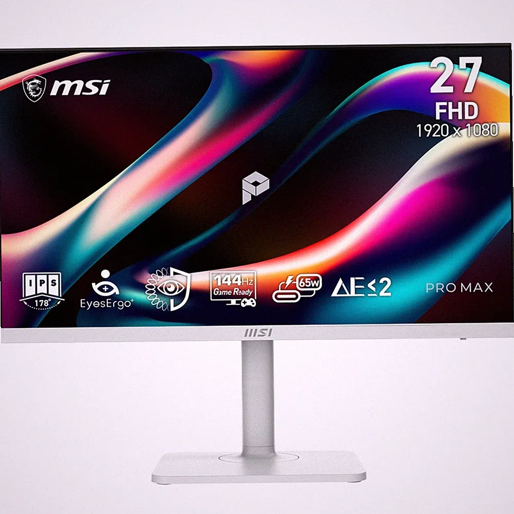 MSI PRO MAX 271PHW E14 27" FHD 144Hz Gaming Monitor 16:9 1ms USB-C 2 x Speakers