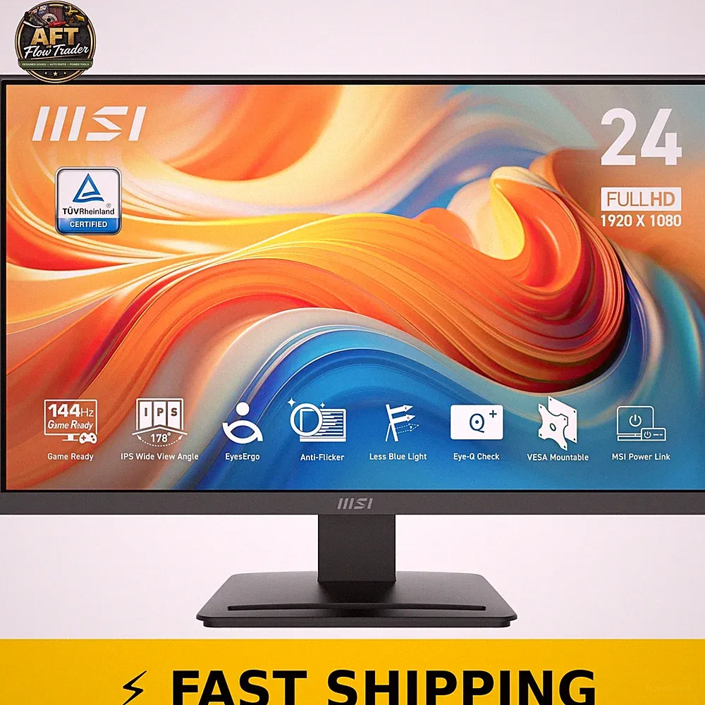 MSI PRO MP243L E14 24" Gaming Office Monitor, 144Hz, Black