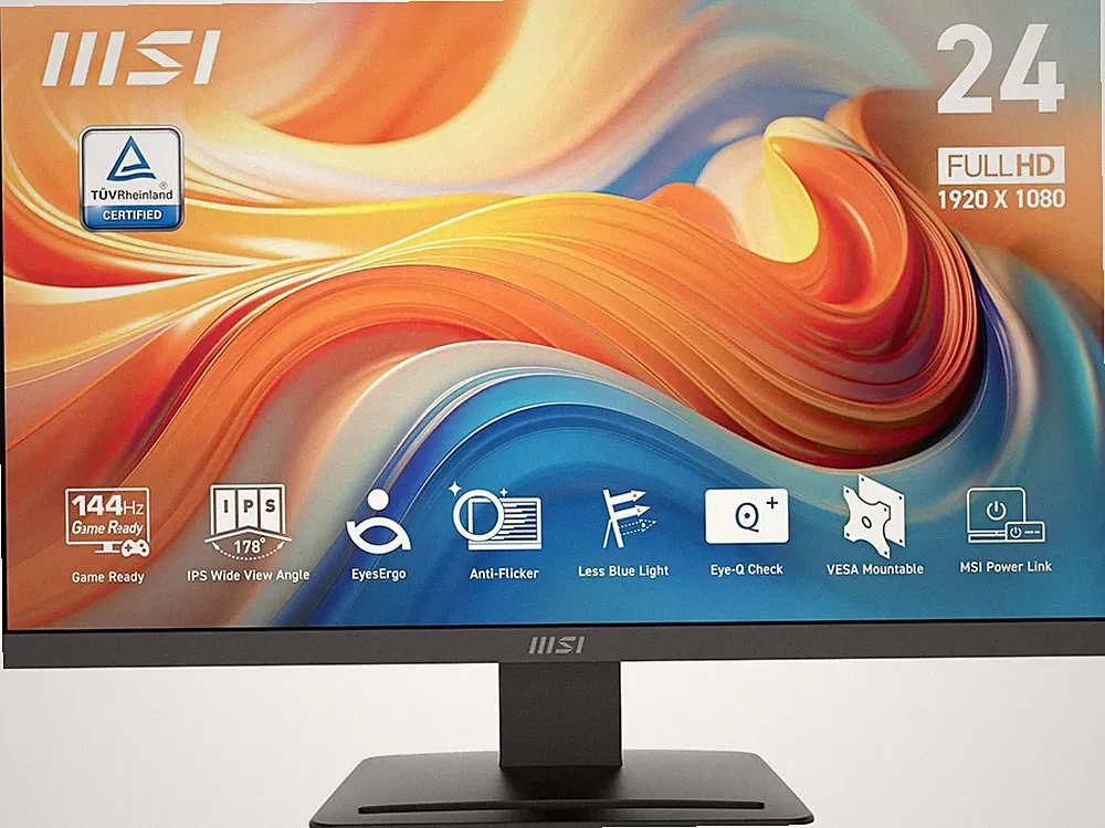 msi PRO MP243L E14 24-inch FHD IPS Gaming Office Monitor 144Hz 1ms HDMI Black
