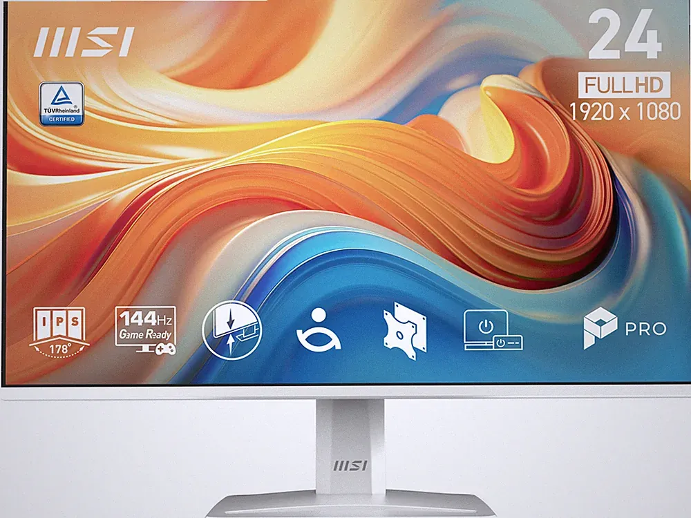 MSI PRO MP243W E14 24-inch IPS 1920 x 1080 (FHD) Computer Monitor, 144Hz, Adapti