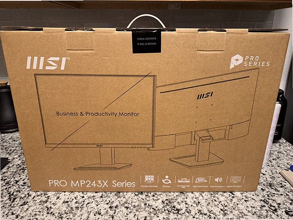 MSI PRO MP243X 23.8" Full HD (1920 x 1080) 100Hz LED Monitor Open Box EX/LN