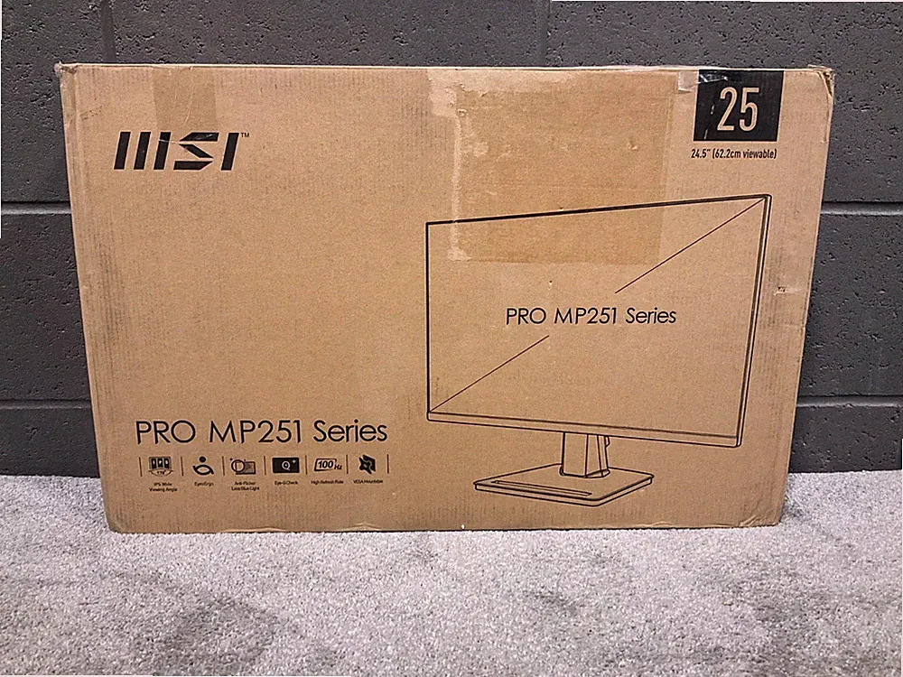 MSI Pro MP251 24.5" LED LCD Monitor 1080p 9S6-3PC2CM-001 ✨❤️✨✨❤️✨ NEW! OPEN BOX!