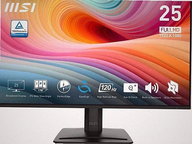 MSI PRO MP251 E2 24.5-inch IPS 1920 x 1080 (FHD) Gaming Office Monitor, 120Hz, A