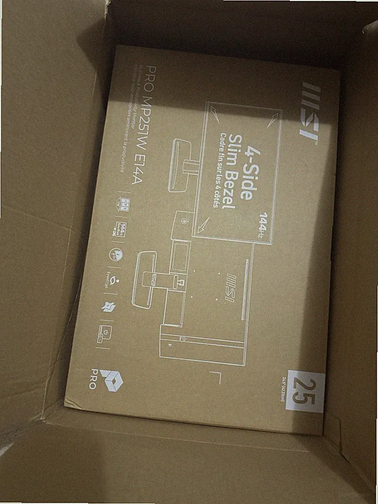 MSI PRO MP251W E14A 24.5-inch IPS 1920 x 1080 (FHD) Computer Monitor 144Hz White