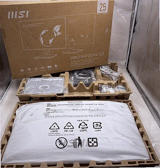 MSI PRO MP251W E2 24.5-INCH IPS 1920 X 1080 FHD BUSINESS MONITOR - WHITE