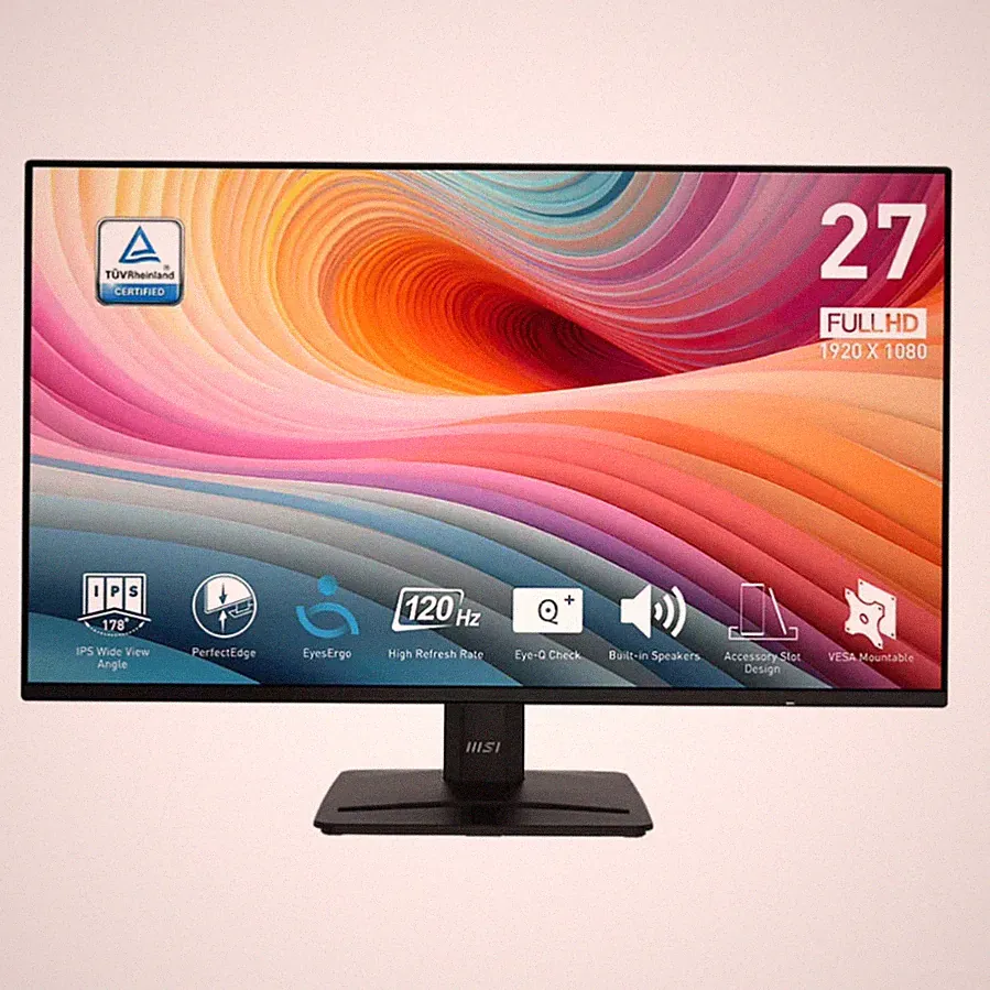 MSI PRO MP271A E2 27-inch IPS 1920 x 1080 (FHD) Gaming Office Monitor, 120Hz