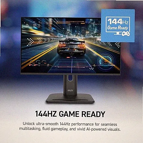 MSI PRO MP272 E14C 27-INCH IPS 1920 X 1080 (FHD) OFFICE MONITOR, 144HZ, - BLACK