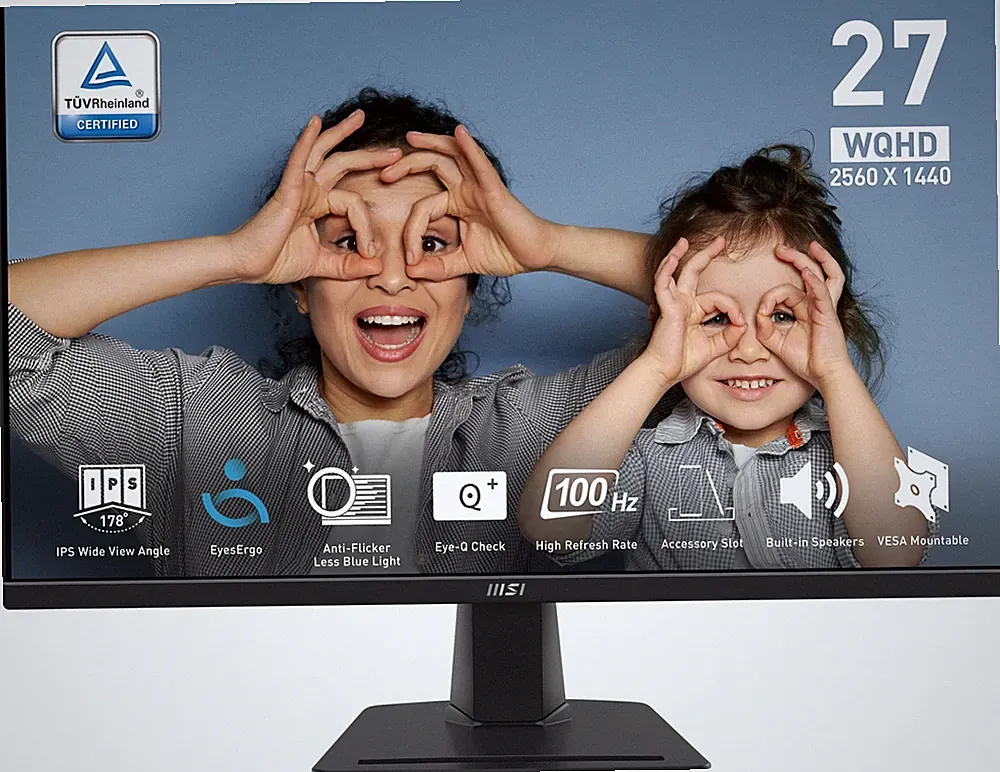 MSI PRO MP275Q 27" WQHD Business Flat IPS Monitor 100Hz/1ms Built-in Speaker