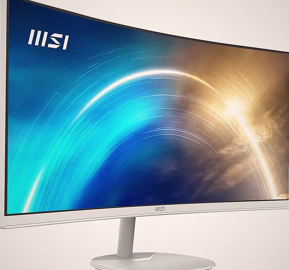 MSI PRO MP341CQW 34" 1440p 100 Hz Ultrawide Business Monitor (White)