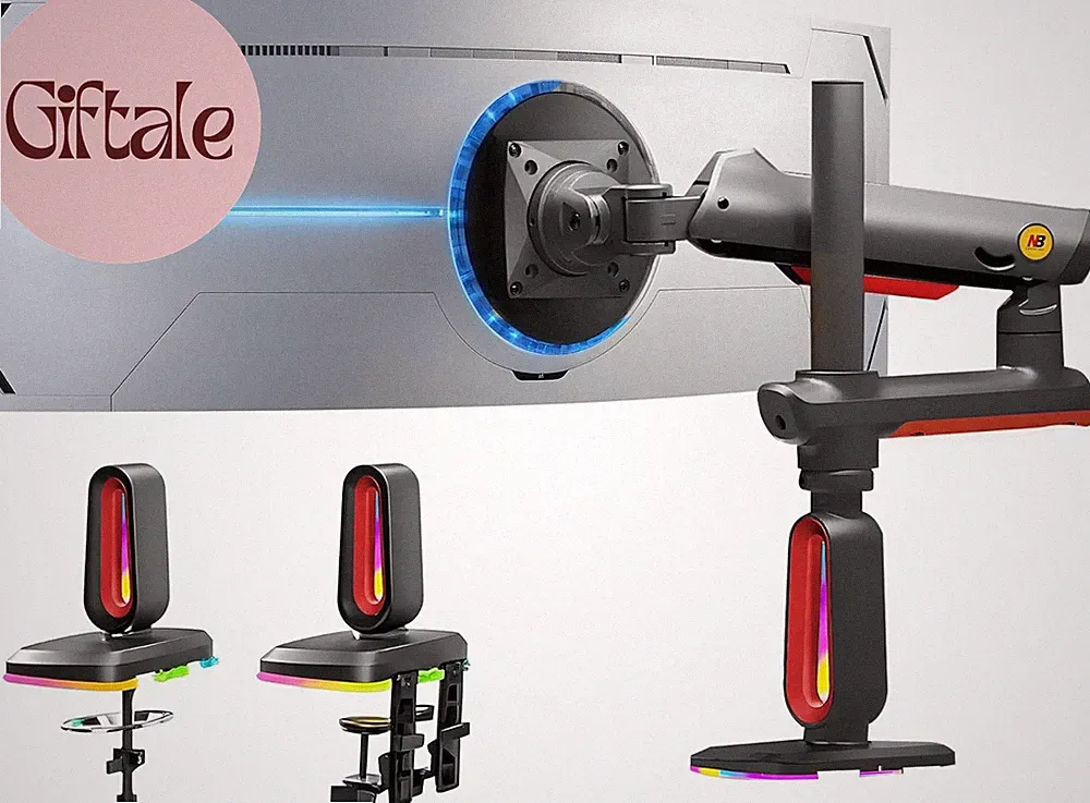 NB Extra Height Gaming Monitor Arm for 32 to 60 Inches Screen, Load up to 20 Kg