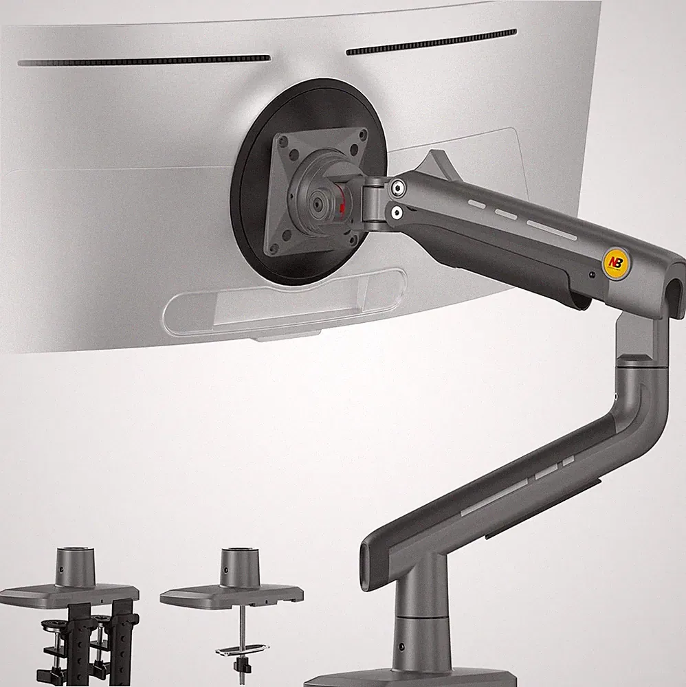 NB Heavy Duty Gaming Monitor Arm with RGB Light, Adjustable for 60" Screens