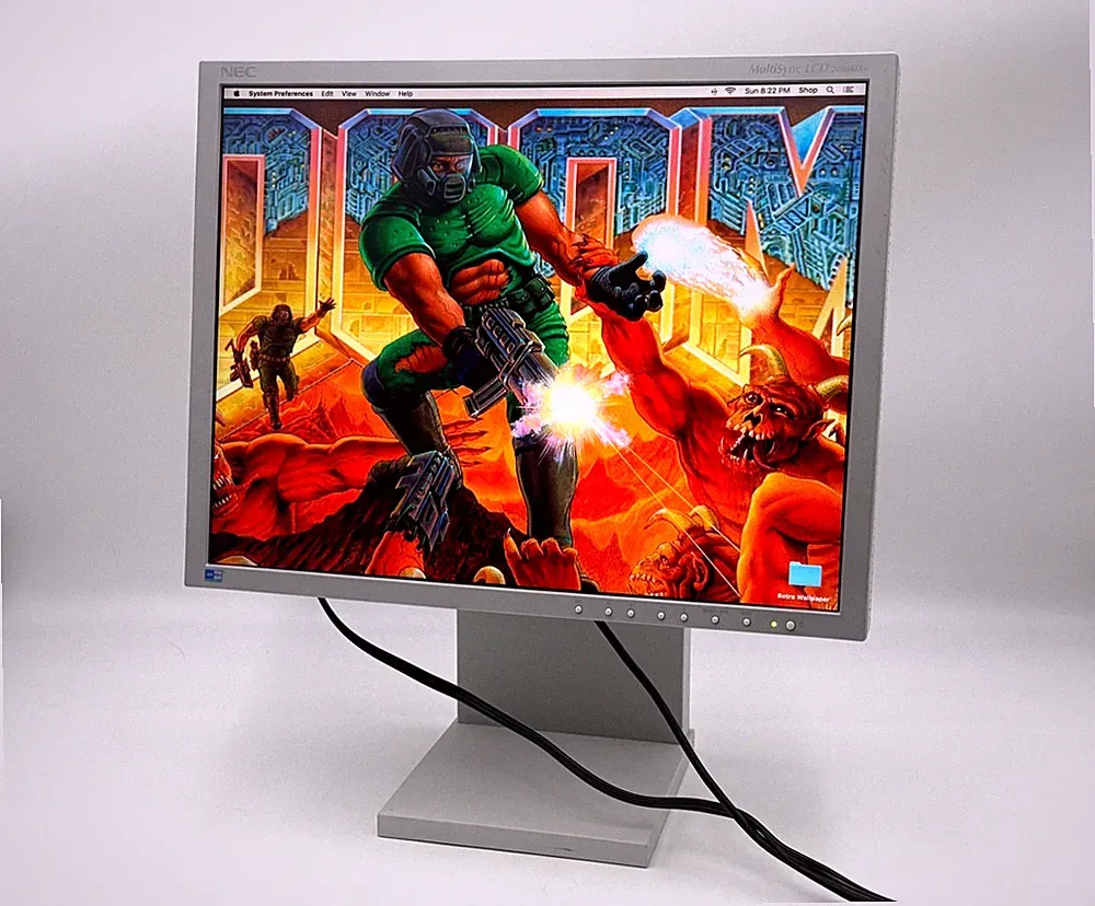 NEC 20" LCD Computer Monitor LCD2080UX+ VGA DVI Retro Gaming Tested Working