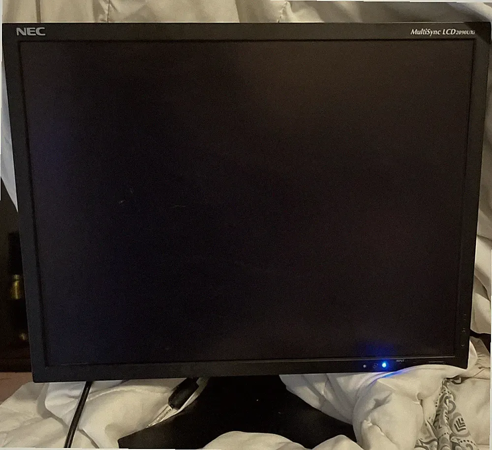 NEC MultiSync 20" LCD2090UXi-BK Computer Monitor Display Tested w/ Stand