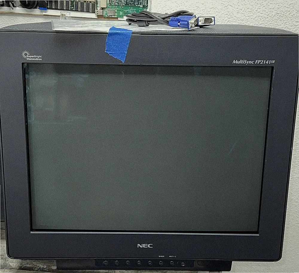 NEC MultiSync FP2141SB-BK 22in Diamondtron CRT Monitor Tested Working Demo Video