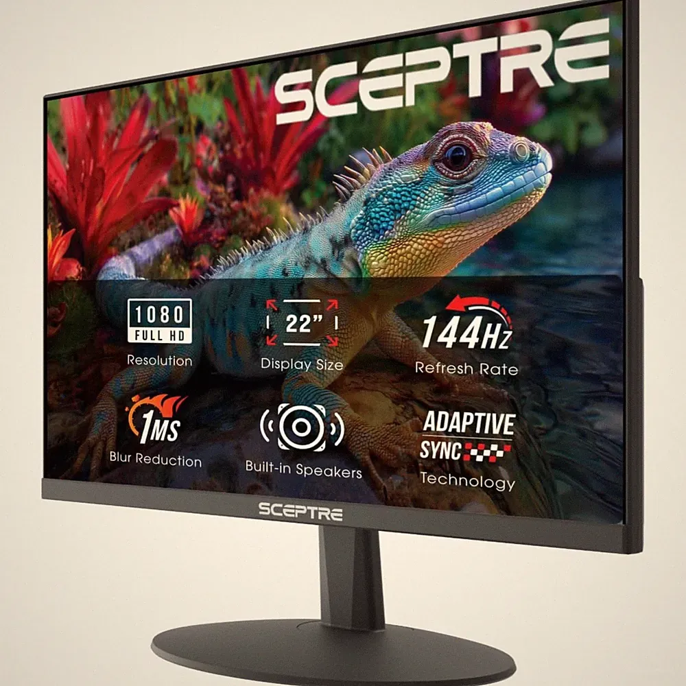 New 22-Inch Gaming Monitor, FHD 1080p, Up to 144Hz