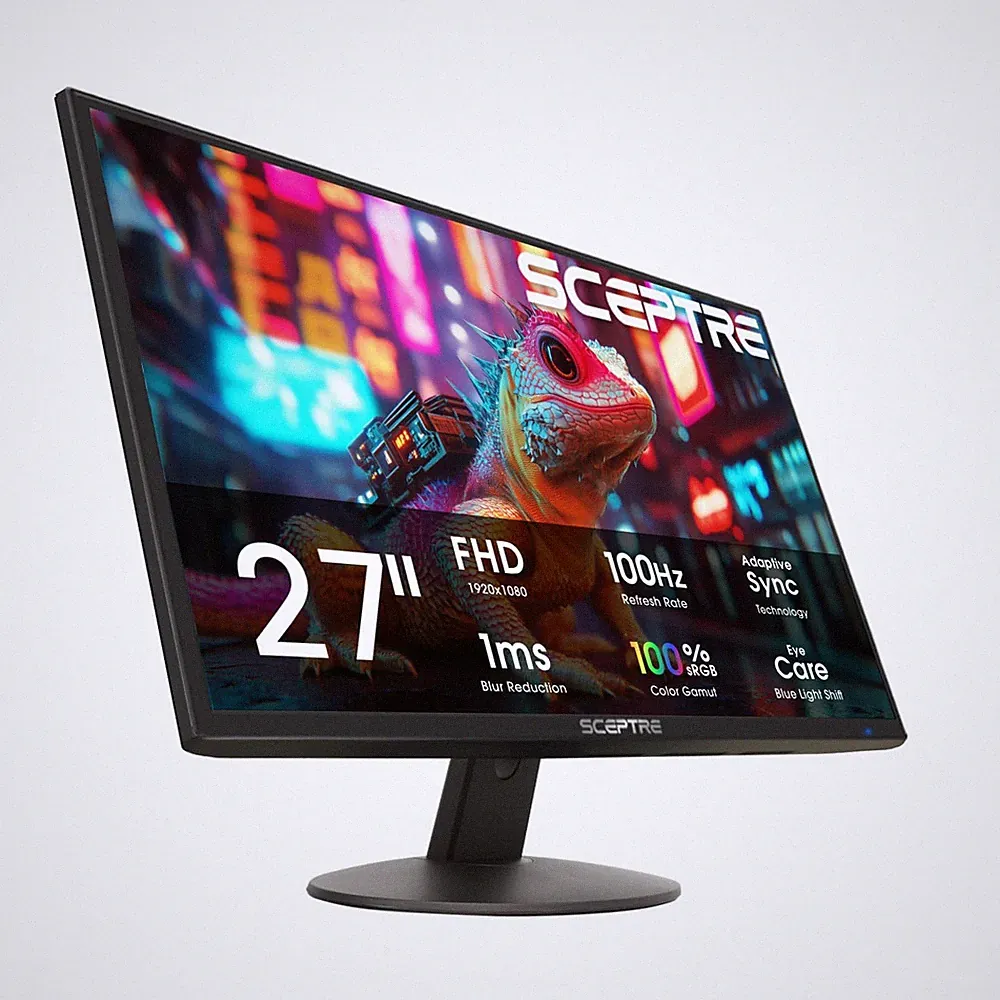 New 27-inch Monitor 100Hz HDMI x2 VGA 1ms 99% sRGB Eye-Care Build-in Speakers...