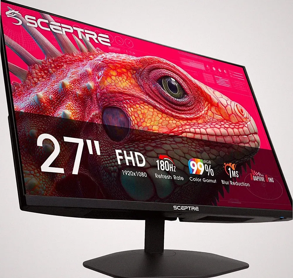 New! 27-Inch Prime Gaming Monitor Displayport X2 180Hz HDMI X2 180Hz Build-In S