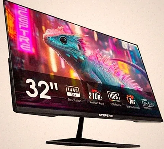 New 32-inch 2K QHD 2560 x 1440 Prime Gaming Monitor up to 210Hz USB 32 inches