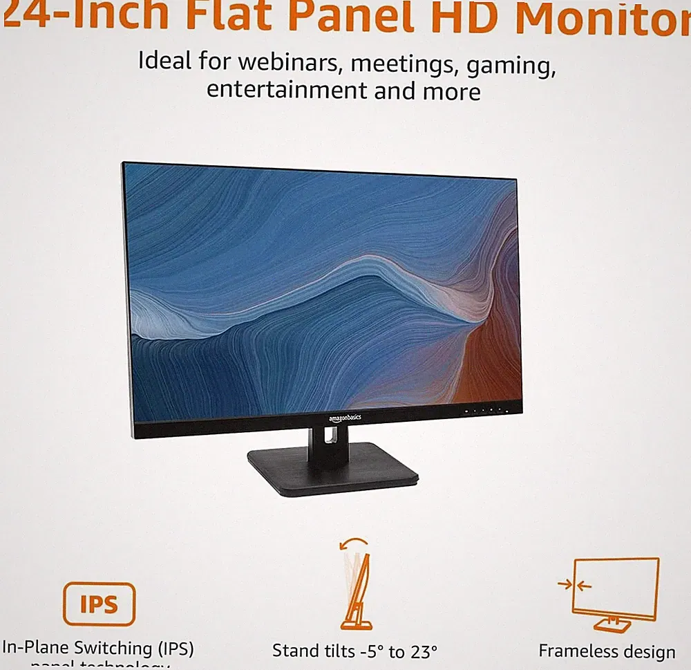 NEW Amazon Basics by AOC 24E2QA 23.8" IPS FHD Gaming Monitor HDMI 75 Hz Sealed