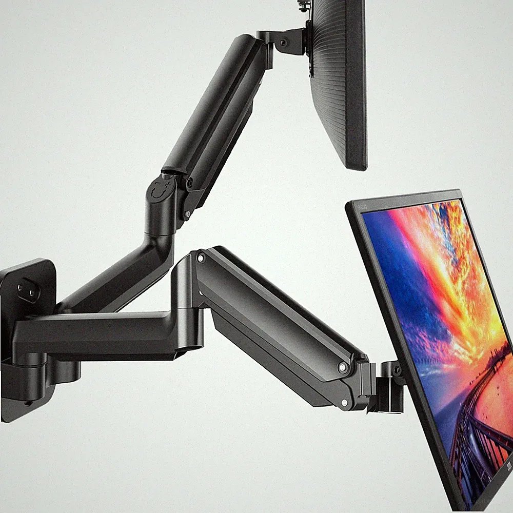 New Best HUANUO Gaming Dual Monitor Wall Mount for 17-32 Inch Computer Screen