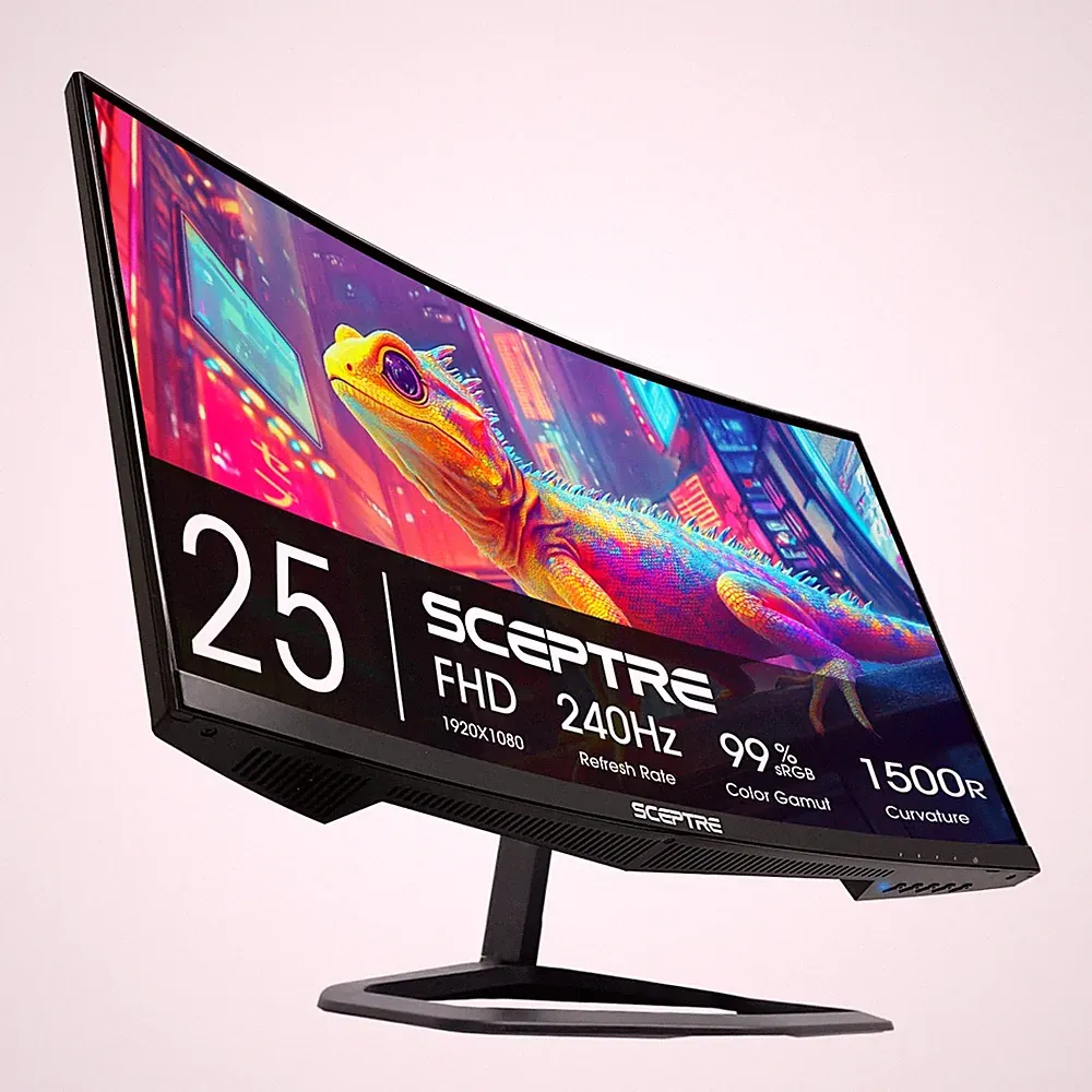 New Curved 24.5-inch Gaming Monitor up to 240Hz 1080p R1500 1ms DisplayPort x...