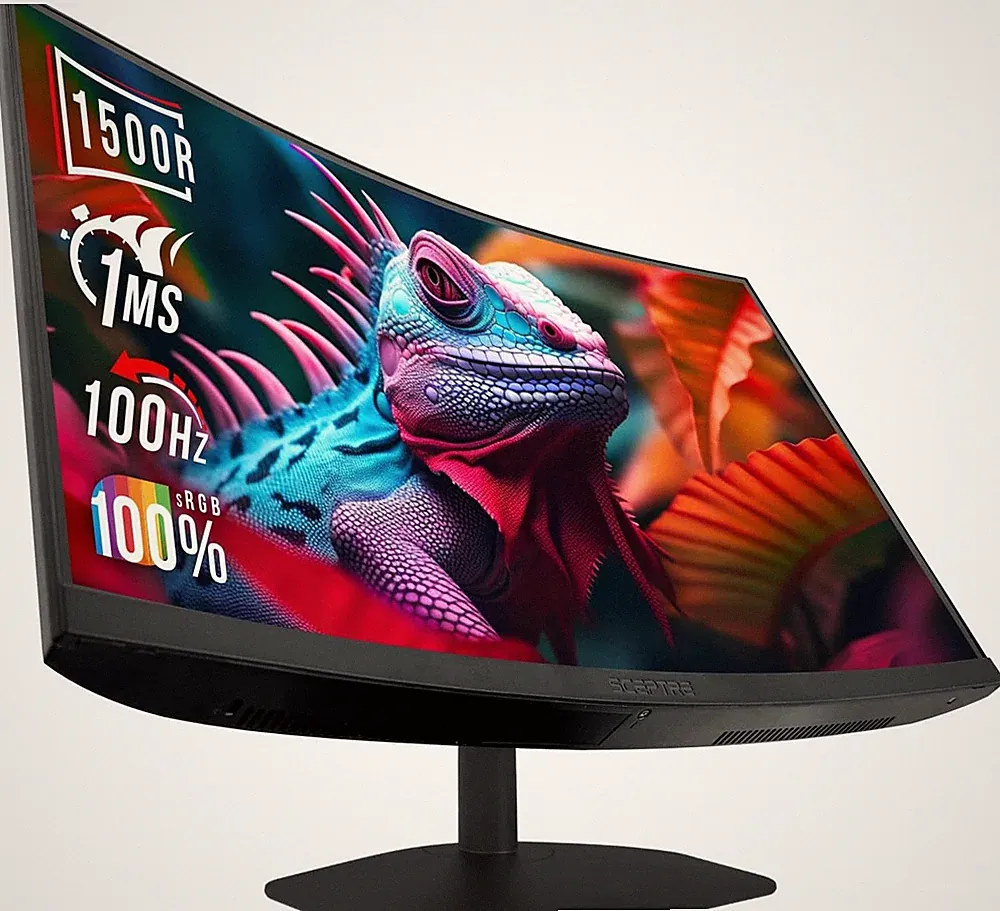 New Curved 27-Inch Gaming Monitor 1500R 100Hz HDMI X2 Displayport 1Ms 100% Srgb