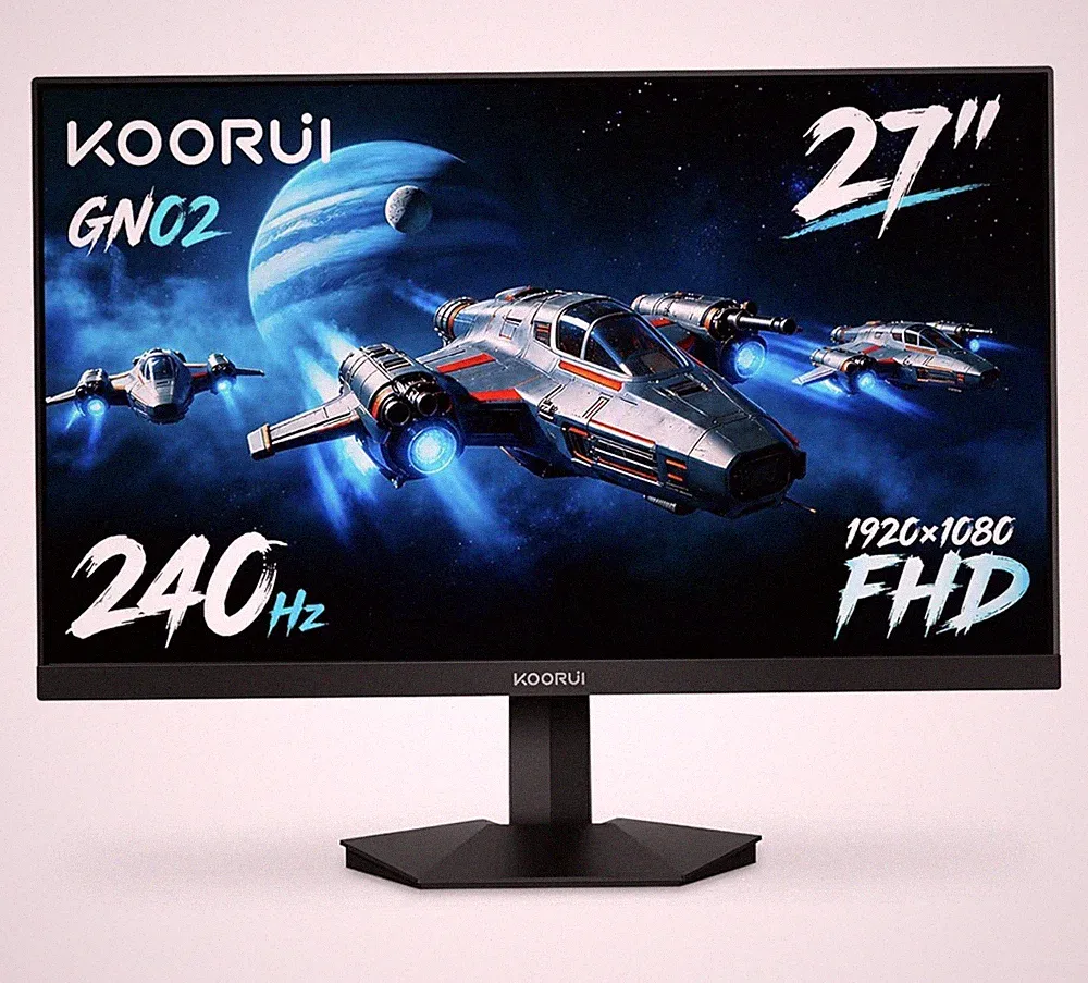 New In Box, KOORUI 27 Inch Gaming Monitor 240hz | FHD, HDMI, Black