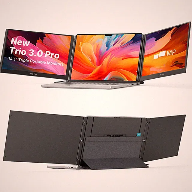 New Mobile Pixels Trio 3 Pro 14.1" QHD 1400P Triple Portable Monitor
