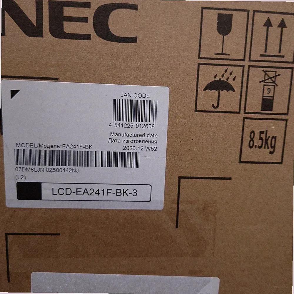 New!! NEC Display EA241F-BK-3 24" 1920x1080 75Hz LCD Monitor